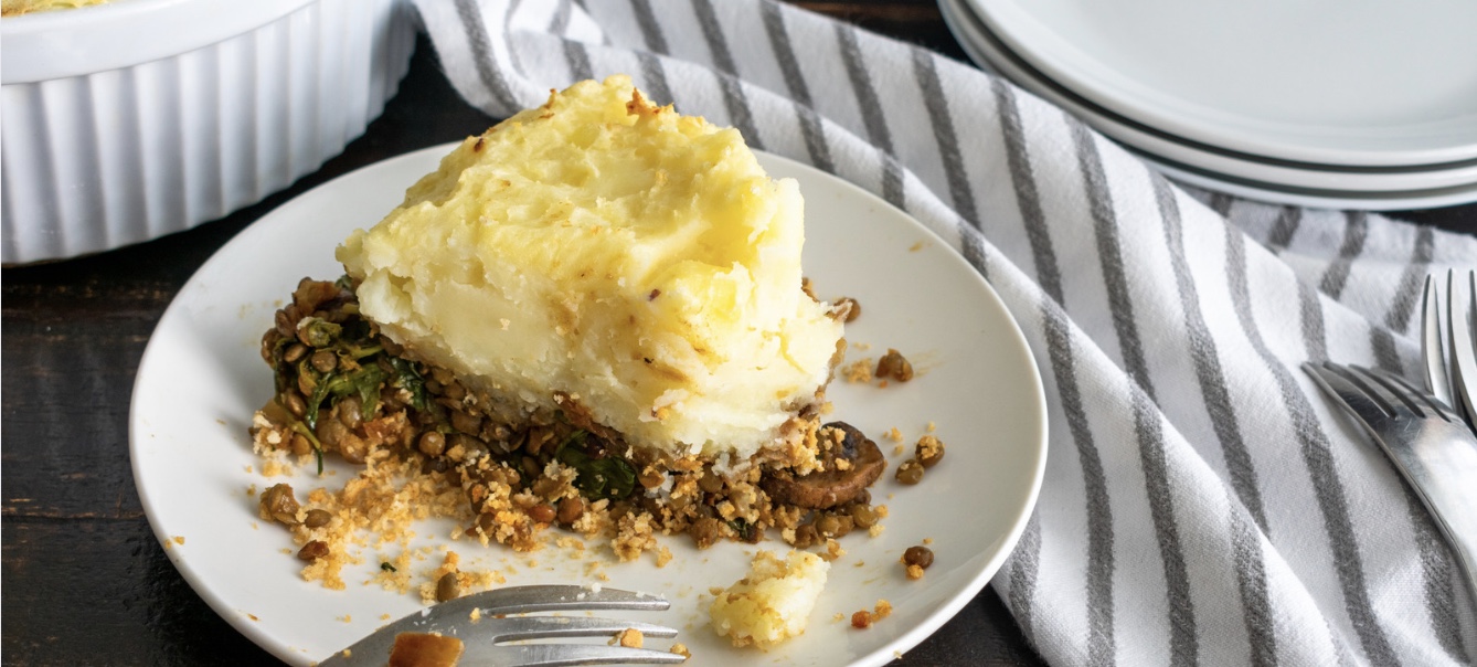 Lentil and Mushroom Shepherd’s Pie